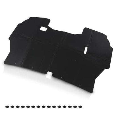 PIT66 Under Hood Insulation Pad Fit Ford F150 Truck 1992-1996 | Fit Ford F250 F350 1992-1997 w/Clips - style: 1992-1996 Ford F150