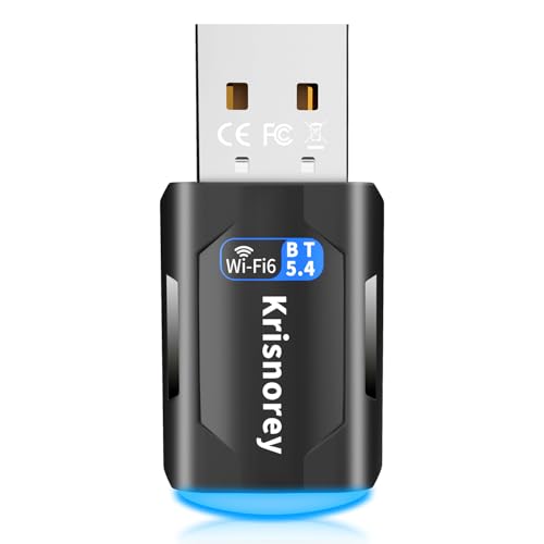 2-in-1 Wi-Fi 6 Bluetooth 5.4 USB Adapter for PC Laptop, AX900Mbps WiFi 2.4G/5GHz Wireless Network Dongle w/Built-in Driver for Windows 11 10 Desktop Headphones, Keyboard, Mouse, Controller - size: Mini Sized