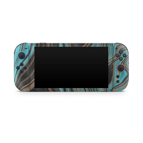 Glossy Glitter Gaming Skin Compatible with Nintendo Switch 2 Console Only - Blue Canyon - Premium 3M Vinyl Protective Wrap Decal Cover - Easy to Apply | Crafted in The USA by MightySkins - color: Blue Canyon, size: Switch 2 Console Skin Only, style: Gloss
