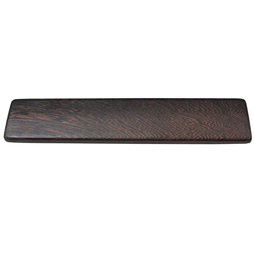 Wooden Keyboard Wrist Rest and Mouse Pad - Solid Wood Palm Rest Guard for Keyboard, Wenge Wood, 17.3in - color: Wenge, size: 17.3in