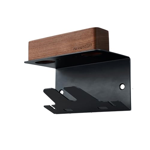 NIRVASH VR Wall Mount Storage Stand Holder Hook for Meta/Oculus Quest 3S/3/2/Pro/Rift-S/Valve Index/PS5 VR2/HTC Vive, Premium VR Headset Wall Hanger