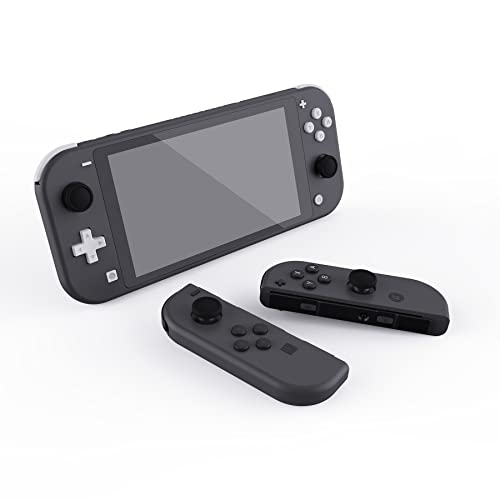 eXtremeRate PlayVital Switch Thumb Grip Caps, Joystick Caps for Nintendo Switch Lite, Silicone Analog Cover Thumbstick Grips for Switch OLED Joycon - Black - color: Black
