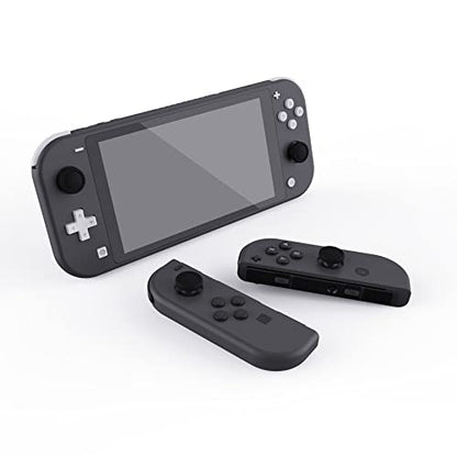 eXtremeRate PlayVital Switch Thumb Grip Caps, Joystick Caps for Nintendo Switch Lite, Silicone Analog Cover Thumbstick Grips for Switch OLED Joycon - Black - color: Black