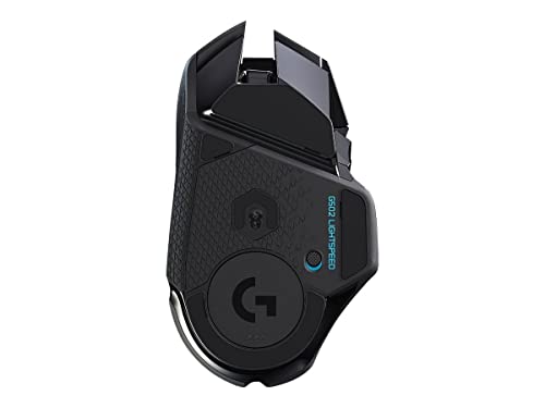 Logitech G502 Lightspeed Wireless Gaming Mouse, 25K Hero Gaming Sensor, 25600 DPI, RGB, Ultra-Light, 11 Programmable Buttons, Long Life Battery, PowerPlay-Compatible, PC - Black | HERO 25K Sensor, 25600 DPI, RGB, Weights, 11 Buttons, Long Battery, POWERPL