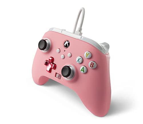 PowerA Enhanced Wired Controller for Xbox Series X|S - Pink, Officially Licensed for Xbox - color: Pink