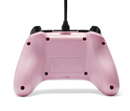 PowerA Wired Controller for Xbox Series X|S - Pink, gamepad, video game/gaming controller, works with Xbox One, Officially Licensed - style: Pink