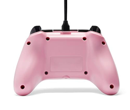 PowerA Wired Controller for Xbox Series X|S - Pink, gamepad, video game/gaming controller, works with Xbox One, Officially Licensed - style: Pink