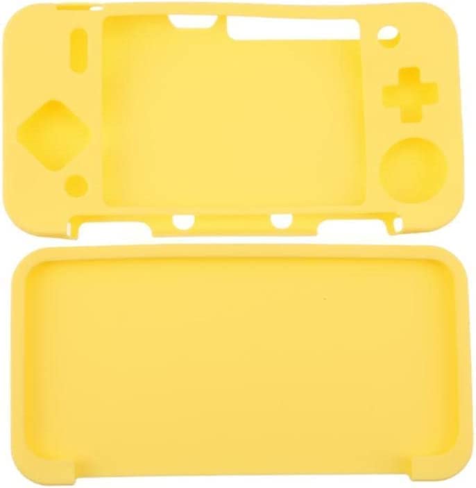 Tekmihat Soft Rubber Silicone Cover Case Protector for New 2DS XL LL Console Full Body Protective Skin Shell (Yellow) - color: Yellow