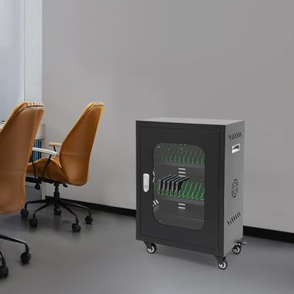 Rechargeable Mobile Phone Charging Cabinet,30 Slots Cell Phones Charging Station Portable Cellphone Charging Cart with Combination Lock, for Students and Employees, Tourists (30Slots) - size: 30Slots
