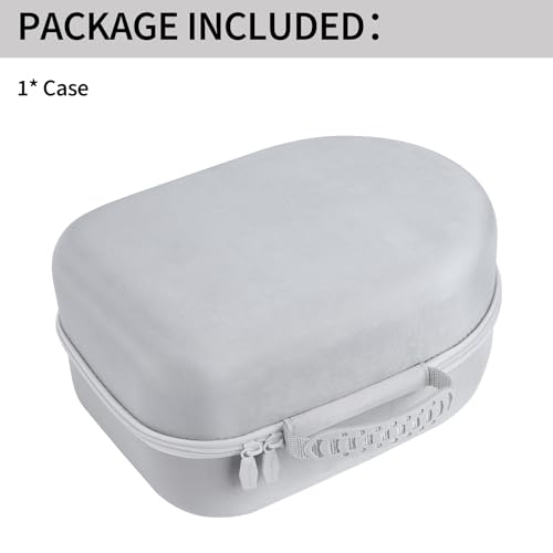 Storage Case Compatible with Meta Quest 3S / Quest 3 VR Headset | Lightweight Carry, Secure Storage, Convenient Zipper, Soft Interior,White Case - color: White