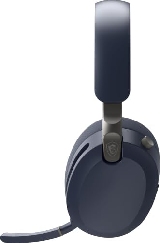 msi Maestro 500 W Navy Gaming Headset – 40mm Neodymium Drivers, Omni-Directional Mic, Noise Cancelling, Lightweight Comfort, Foldable, Cross Platform Connectivity