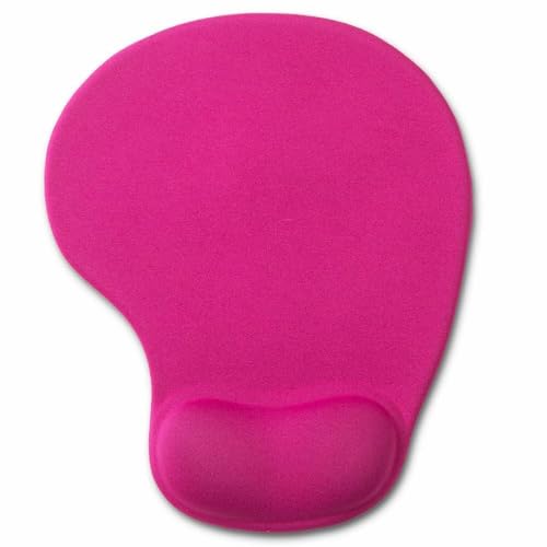 Office Mousepad with Gel Wrist Support - Ergonomic Gaming Desktop Mouse Pad Wrist Rest - Design Gamepad Mat Rubber Base for Laptop Computer -Silicone Non-Slip Special-Textured Surface (06RoseRed) - color: 06RoseRed