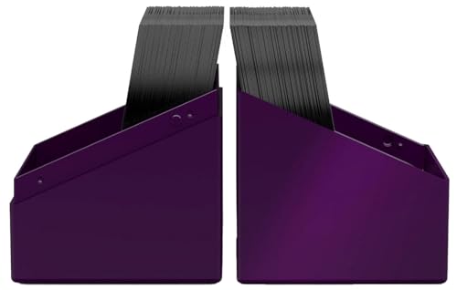 Ultimate Guard Boulder Solid 100+, Deck Case for 100 Double-Sleeved TCG Cards, Purple, Secure & Durable Storage for Trading Card Games, No Transparency - color: Purple