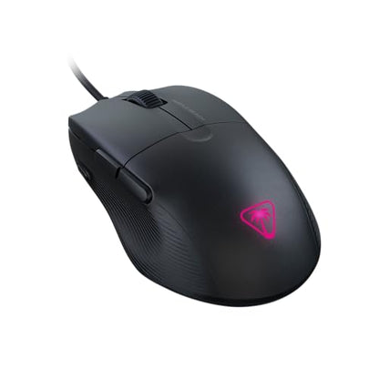 Turtle Beach Pure SEL Wired RGB Gaming Mouse for PC | Ultra-Lightweight, 8K DPI Optical Sensor, Mechanical Switches, Pretension System, Pure PTFE Glides, AIMO RGB Lighting, Black - color: Black