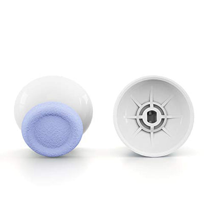eXtremeRate Light Vight & White Dual-Color Replacement 3D Joystick Thumbsticks for PS5 Controller, Analog Thumb Sticks with Screwdriver for PS4 Slim Pro Controller - color: Light Violet White