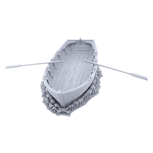 Row Boat by Printable Scenery, 3D Printed Tabletop RPG Scenery and Wargame Terrain for 28mm Miniatures
