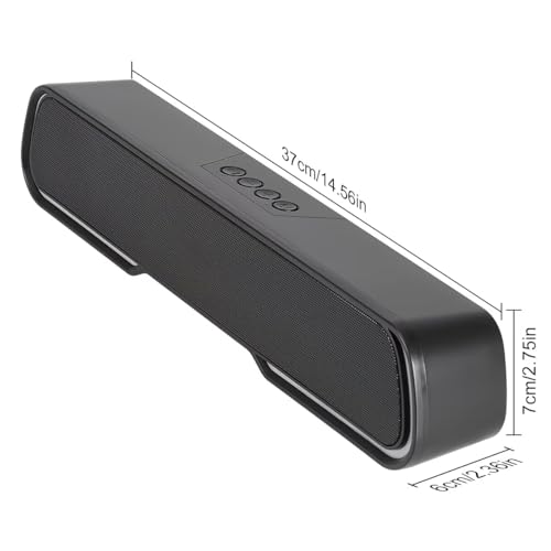 Computer Speakers for Desktop PC, Bluetooth PC Speakers with Dynamic RGB Light, Wired USB Plug & Play Computer Sound Bar, USB/Type-C Powered Gaming Speakers for Desktop, Laptops, Phone, Tablet