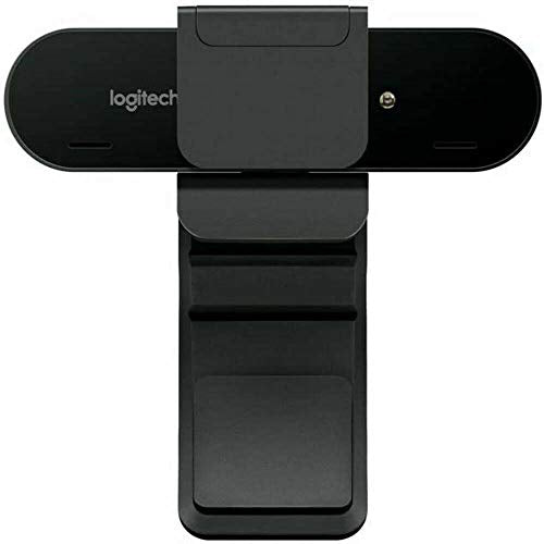 Logitech Brio Video Conferencing Webcam (Black) | 4K UHD, 5x zoom, HDR lighting correction, 65/78/90-degree FOV, noise-canceling mics
