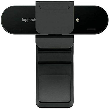 Logitech Brio Video Conferencing Webcam (Black) | 4K UHD, 5x zoom, HDR lighting correction, 65/78/90-degree FOV, noise-canceling mics