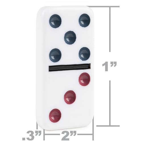 Spin Master Games Double 12 Dominoes Set in Storage Tin Classic Tile Game - style: Double 12 Dominoes Set