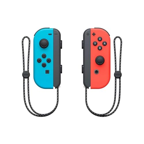 Nintendo Switch OLED with Signature Series Travel Case | Vivid 7” OLED Screen with 64 GB Internal Storage, Enhanced Audio, and Wide Adjustable Stand (Neon Blue and Red) - color: Neon Blue and Red