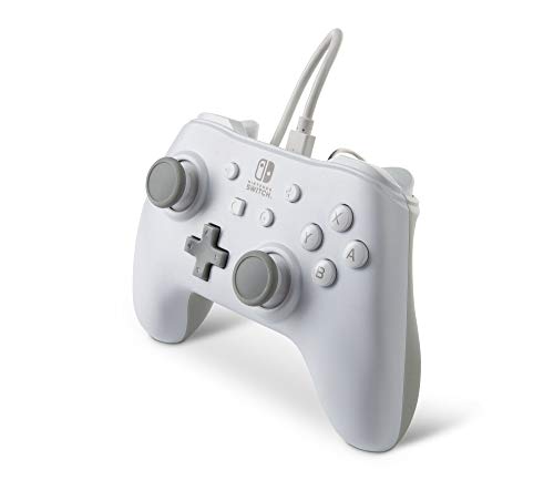 PowerA Wired Controller for Nintendo Switch - White, Gamepad, Game controller, Wired controller, Officially licensed - color: White