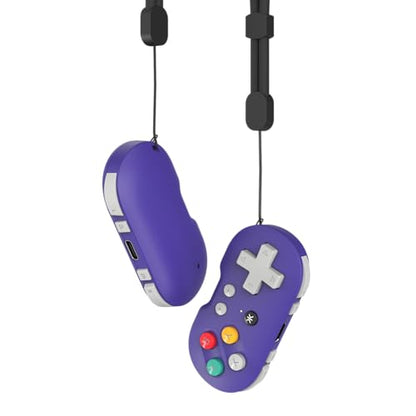 CRKD ATOM - Collectible Keychain Controller for Nintendo Switch, PC, Mac, Mobile and Smart TV (Retro Purple) - color: Retro Purple