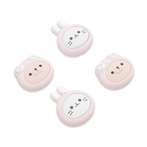 PlayVital Thumb Grip Caps for Xbox Series S/X, Xbox One, Elite Series 2 Controller, Cute Joystick Caps for ps5/EDGE/ps4, Thumbstick Cover for Switch 2 Pro/Switch Pro - Cosplaying Kitten & Puppy - color: Cosplaying Kitten & Puppy