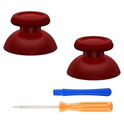 eXtremeRate Carmine Red Replacement Thumbsticks for PS5 Controller, Custom Analog Stick Joystick for PS4 Controller Universal - color: Carmine Red