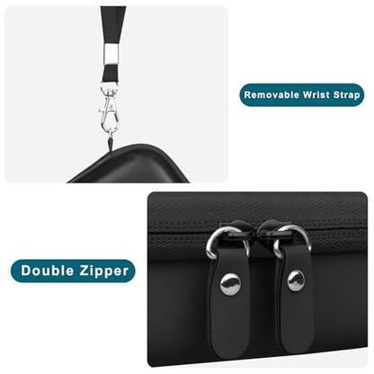 Canboc Hard Case for Kodak PIXPRO Friendly Zoom FZ55 / FZ45 / FZ53 16MP Digital Camera, Mesh Pocket fits SD Card, USB Charging Adapter, USB Cable, Black - color: Black