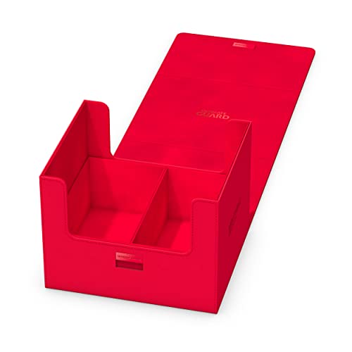 Ultimate Guard Minthive 30+, Deck Case for 30 Magnetic Card Cases, Perfect Storage for Graded Cards, Red, Secure Closure & Snaplock Mechanism - color: Red