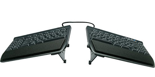 KINESIS Freestyle2 USB-A Ergonomic Keyboard w/ VIP3 Lifters for PC (9" Separation) (KB820PB-US) - style: PC Layout