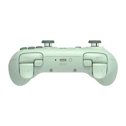 8Bitdo Ultimate 2C Hall Effect Joysticks and Hall Triggers Wireless Controller for Windows PC and Android, with Remappable L4/R4 Bumpers, Turbo function & Rumble vibration (Green) - color: Green, size: Ultimate 2C