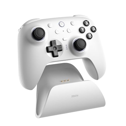 8BitDo Ultimate 2 Bluetooth Controller for Switch/Switch 2 & Windows PC, Switch Pro Controller with TMR Joysticks, Switchable Hall Effect/Tactile Triggers, Vibration and Motion Control - White - color: White, style: Ultimate 2 Bluetooth
