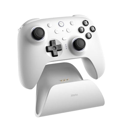 8BitDo Ultimate 2 Bluetooth Controller for Switch/Switch 2 & Windows PC, Switch Pro Controller with TMR Joysticks, Switchable Hall Effect/Tactile Triggers, Vibration and Motion Control - White - color: White, style: Ultimate 2 Bluetooth