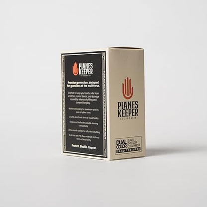 Matte Dual Standard Size Card Sleeves | 110 Pack (63×88mm) Standard Size | Textured Back, Clear Front, Double-Sleeving | Compatible with Magic The Gathering | TCG Sleeves (Runeblue) - color: Runeblue