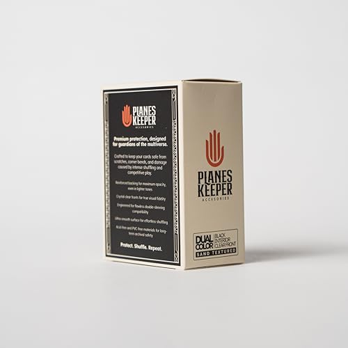 Matte Dual Standard Size Card Sleeves | 110 Pack (63×88mm) Standard Size | Textured Back, Clear Front, Double-Sleeving | Compatible with Magic The Gathering | TCG Sleeves (Ironveil) - color: Ironveil