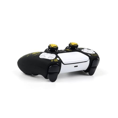 Tiger Controller Skin Cover Compatible with PS5/Playstation 5 Controller, RALAN Protector Case Customised Thumb Grip - color: Tiger Yellow
