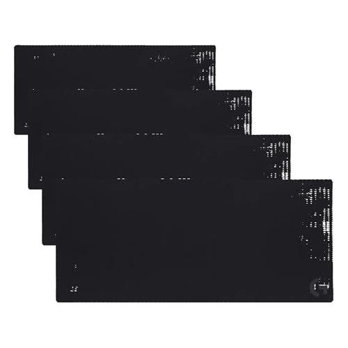 Logitech G840 XL Cloth Gaming Mouse Pad - 0.12 in Thin,Stable Rubber Base,Performance-Tuned Surface - Black,(Pack of 4) - size: XL (Pack of 4), style: Cloth