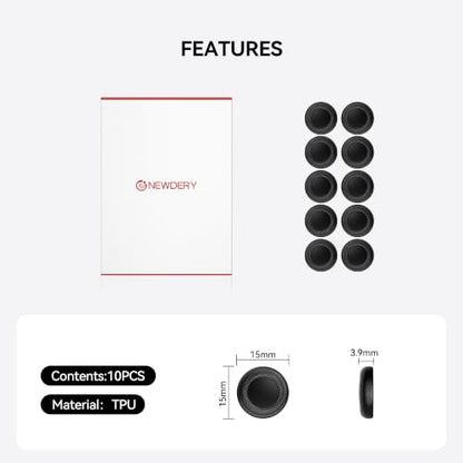 NEWDERY Replacement Thumb Grips for Nintendo Switch/OLED/Lite | 10PCS, Anti-Slip, Diamond Texture, TPU Grip Caps, Joystick Covers, Repair Accessories, for Nintendo Switch/OLED/Lite Joy-Con