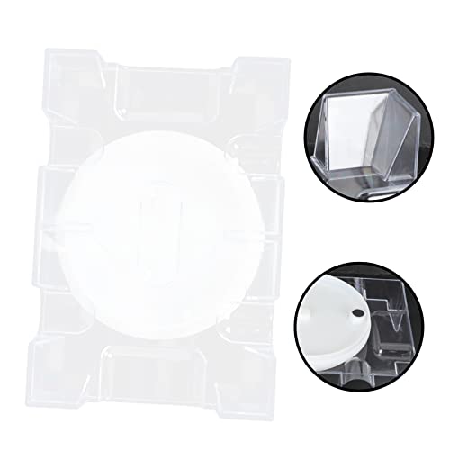 VANZACK Rotating Poker Card Stand with Tray Clear Plastic Storage Rack for Organizing Easy to Clean for Game Supplies