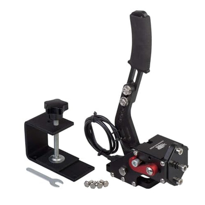 Handbrake Mount Compatible with USB Shifter Handbrake PC for Racing Games G25/27/29/920/923 T500 Universal(Only Clamp) (Black)