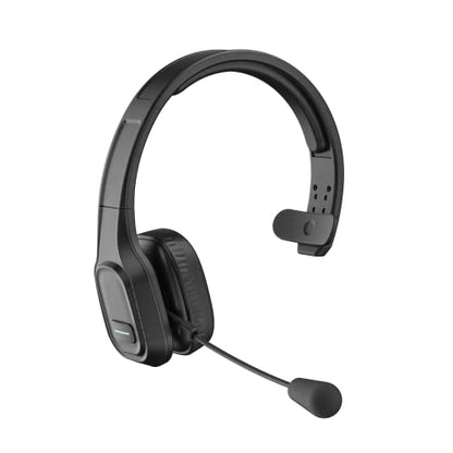 Trucker Bluetooth Headset V5.0, Wireless Headset with Noise Canceling&Mute Microphone for Cell Phones, On Ear Bluetooth Headphone for Computer, Zoom Meetings, Skype, Home Office - style: BH-M100