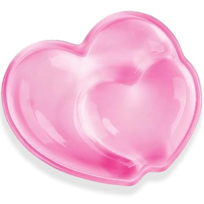 Gel Wrist Rest for Keyboard and Mouse Transparent Pink Heart Elbow Pad Cushion Ergonomic Cute Clear Cool Mouse Wrist Pad Silicone Non-Slip Support for Computer Gaming Home Office Hand Pillow - color: Heart Pink