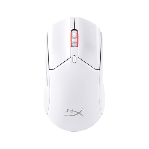 HyperX Pulsefire Haste 2 – Wireless Gaming Mouse- Ultra Lightweight, 61g, 100 Hour Battery Life, Dual Wireless Connectivity, Precision Sensor - White - color: White, size: Wireless, style: Pulsefire Haste 2