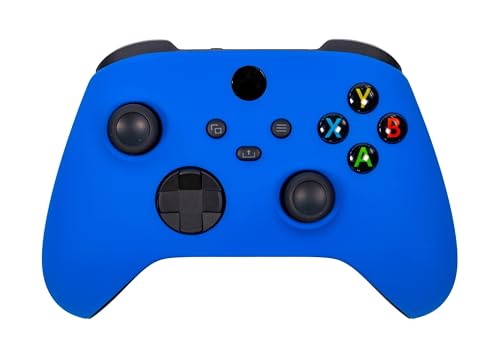 Xbox One Series X S Custom Soft Touch Controller - Soft Touch Feel, Added Grip, Cool Blue Color - Compatible with Xbox One, Series X, Series S - color: BLUE XS