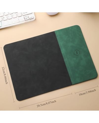 3 in 1 LED RGB Gaming Mouse Pad with Magnetic Mouse, 15W Charging 10 Light Modes Desktop Pad - color: green, size: 31.5L x 11.8W inches