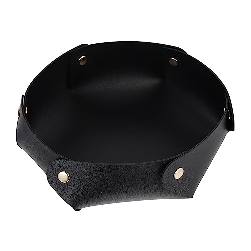 VICASKY Portable PU Dice Tray Large Folding Dice Storage Box Thickened Structure Tabletop Storage Tray for RPG and Board Games