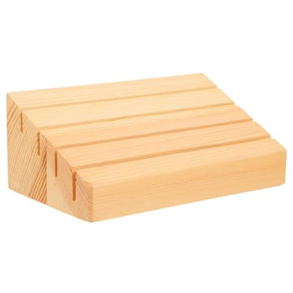 Abaodam 2Pcs Wooden Card Stand Holder for Board Games Playing Card Display Base Supports Any Card Game for Card Deck Organization and Gameplay