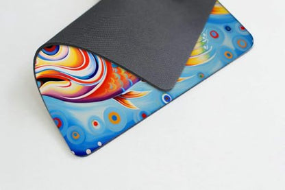 Square Mouse Pad Marine Art Spiny Dolphin,Gaming Mouse Pads for Desk,Soft Computer Waterproof Non-Slip Mouse Mat - color: Marine art spiny dolphin